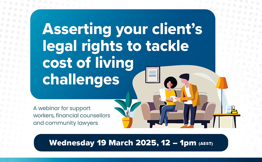 Artwork for the March webinar on debt and cost of living challenges.
