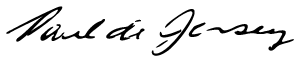 Paul de Jersey's signature