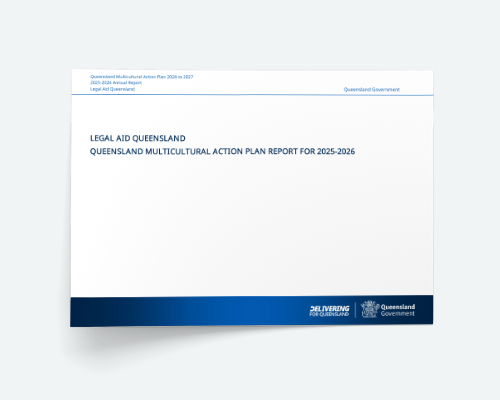 Legal Aid Queensland Multiciltural Action Plan Reporting 2025-26 thumbnail