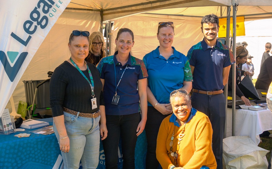 LAQ staff at community event