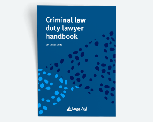 Criminal law duty lawyer handbook thumbnail