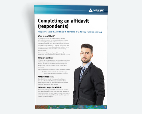 Completing an affidavit (respondents) thumbnail
